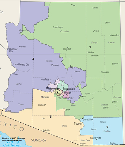 Map of Arizona