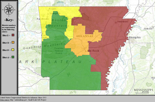 Map of Arkansas