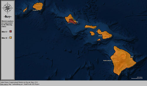 Map of Hawaii