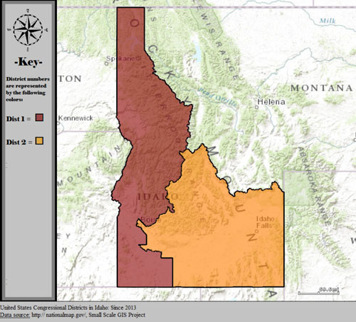 Map of Idaho