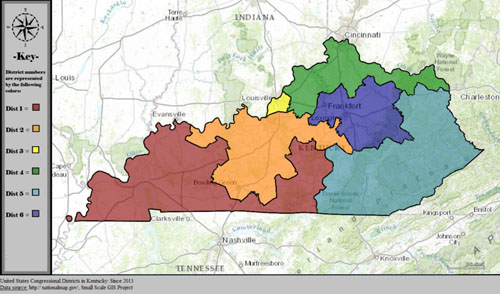 Map of Kentucky