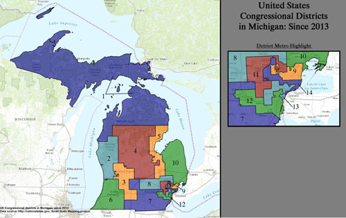 Map of Michigan