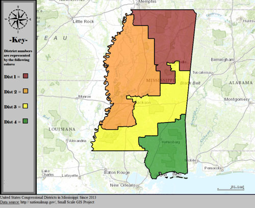 Map of Mississippi