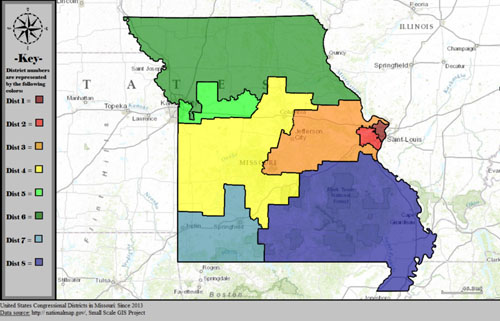 Map of Missouri