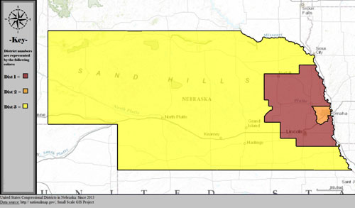 Map of Nebraska