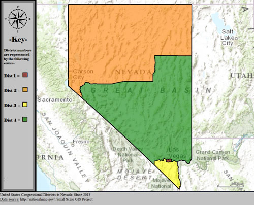 Map of Nevada