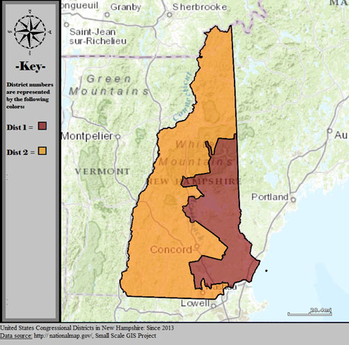 Map of New Hampshire