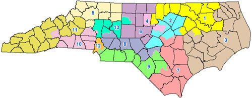 Map of North Carolina