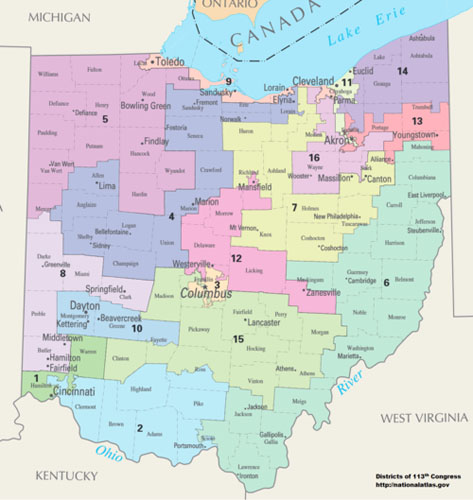 Map of Ohio