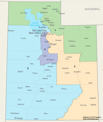 Map of Utah