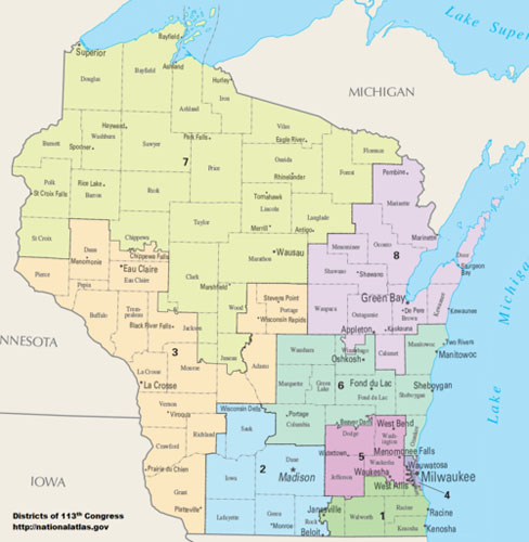 Map of Wisconsin