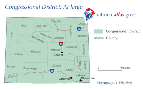 Map of Wyoming